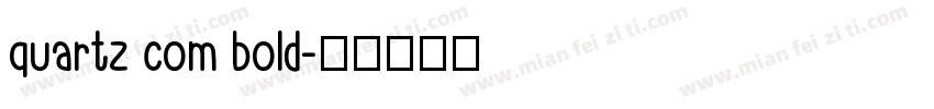 quartz com bold字体转换